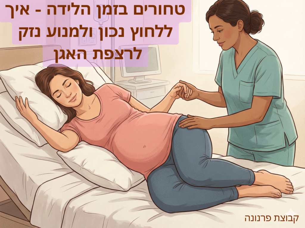 לידה לאישה שסובלת מטחורים - אילוסטרציה